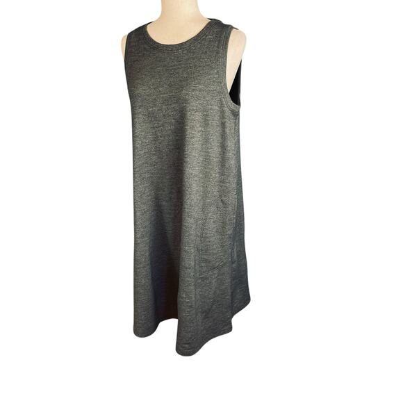 Wool& Sierra Casual Wool Blend Tank Dress Charcoal Heather Medium Long - Picture 7 of 10